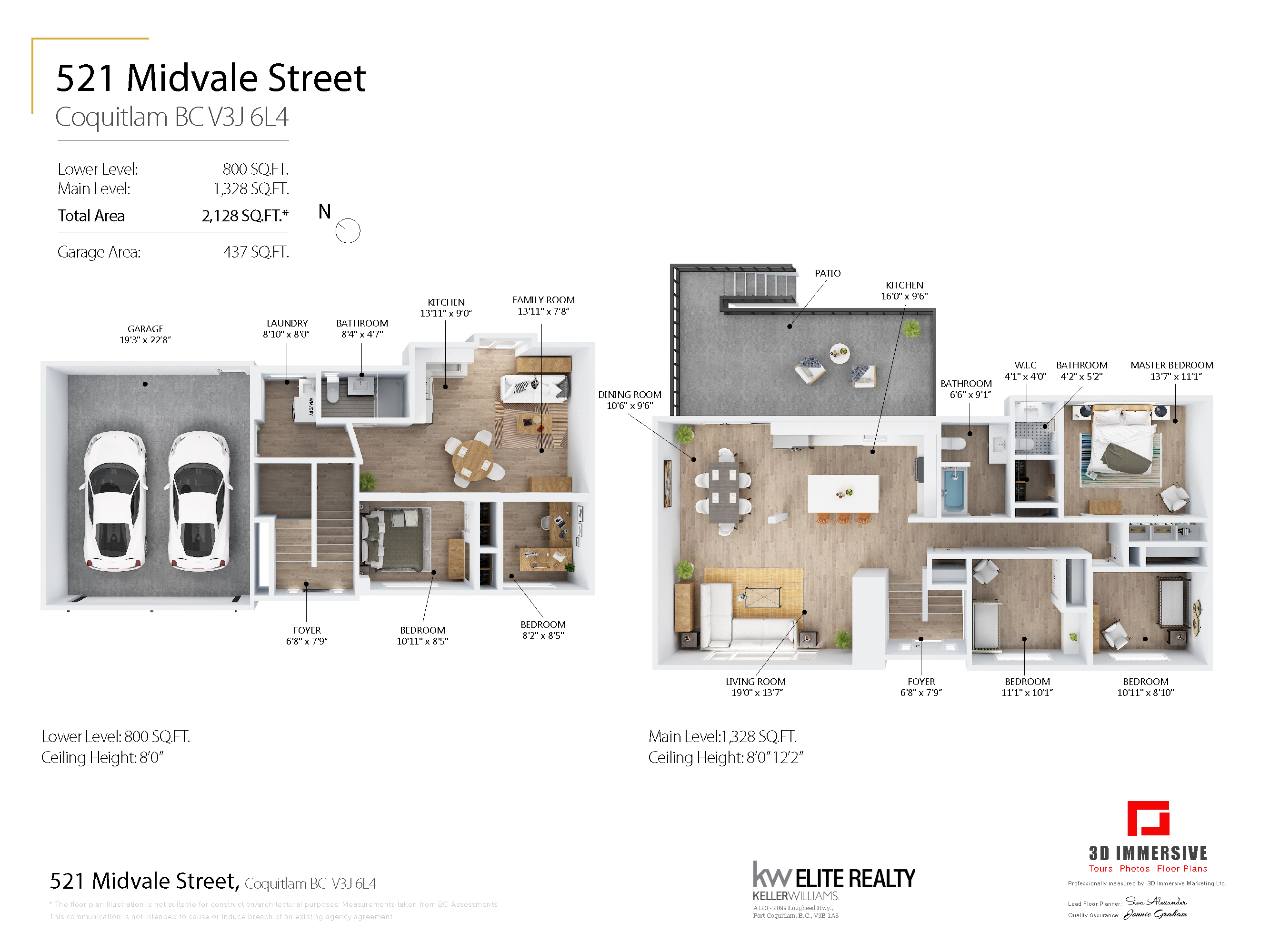 521 Midvale St. 3D Floor Plan