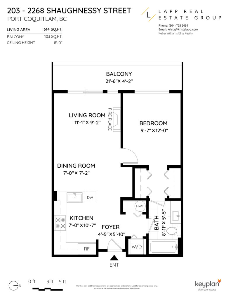 203 2269 Shaughnessy Street Floor Plan