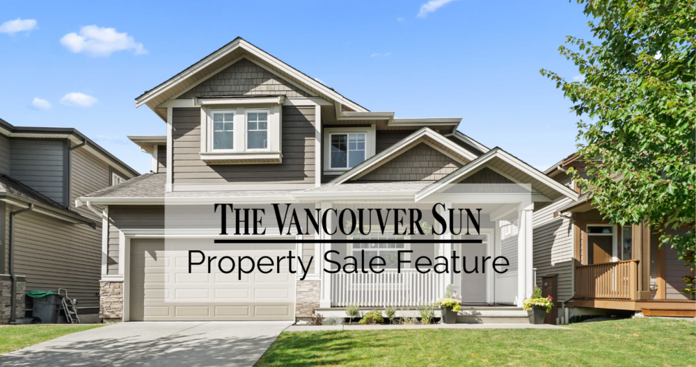 Featured in the Vancouver Sun: The Sale Of 22878 Telosky Avenue, Maple Ridge