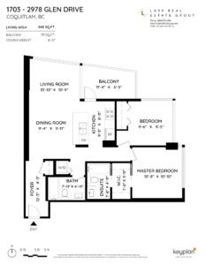 The Best Coquitlam Realtor Krista Lapp 1703 2978 Glen Dr Coquitlam Floorplan